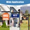 6ft UPVC Real Estate Signpost with 36" Arm Steel Power Stake, No-Dig Installation
